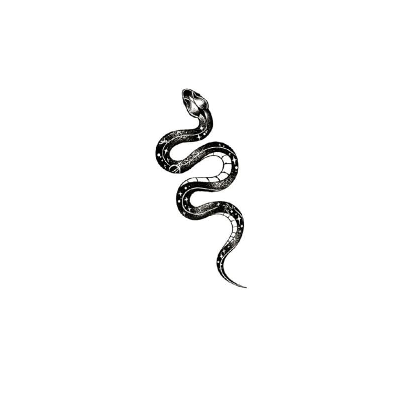 Elf Snake Juice Plant Ink Waterproof Semi-Permanent And Lasting 2 Weeks Temporary Tattoo Stickers For Men And Women Sexy Cute Sweet Hot Girl Collarbone Hand