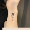 Love Of Life Rose Juice Plant Ink Waterproof Semi-Permanent And Lasting 2 Weeks Temporary Tattoo Sticker English Women view 2