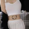 2 Large Koi Carps Chest Clavicle Waist Juice Plant Ink Waterproof Semi-Permanent And Long-Lasting For 2 Weeks Temporary Tattoo Stickers Non-Reflective view 3
