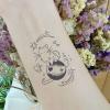 2 Pieces Of Cat Wrist Juice Vegetable Ink Waterproof Semi-Permanent And Long-Lasting 2 Weeks Temporary Tattoo Stickers Are Wear-Resistant And Non-Reflective view 3