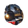 Winter Christmas Snow Night Railway Train Print Reusable Shower Cap for Women,Double Waterproof Layers Bathing Hat,Quick Drying Bath Hair Cap view 2