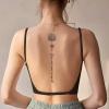 10 Sheets Of Juice Plant Ink Waterproof Semi-Permanent And Long-Lasting For 2 Weeks Feminine Back Flower Arm Sanskrit Alphabet Lotus Temporary Tattoo Stickers view 3