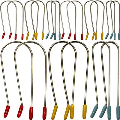 VOSAREA Hot Curler Clips Replacement Kit 24pcs Hot Roller Clips Hot Rollers Curlers for Electric Rollers Travel Hot Roller Securing Pins