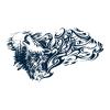 GoDdis 2 Pieces Of Wolf Head Temporary Tattoo Stickers For Men'S Chest And Back Simulated Arms Juice Plant Ink Waterproof Semi-Permanent And Lasting For 2 Weeks view 1