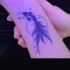 2 Pieces Of Goldfish And Koi Temporary Tattoo Stickers For Women Juice Plant Ink Waterproof Semi-Permanent And Long-Lasting For 2 Weeks Clavicle view 3