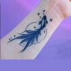 2 Pieces Of Goldfish And Koi Temporary Tattoo Stickers For Women Juice Plant Ink Waterproof Semi-Permanent And Long-Lasting For 2 Weeks Clavicle view 4