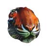 Tiger Stripes Orange Pattern Print Reusable Shower Cap for Women,Double Waterproof Layers Bathing Hat,Quick Drying Bath Hair Cap view 2