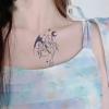 Devil Girl Flower Arm Covering Juice Plant Ink Waterproof Semi-Permanent And Lasting 2 Weeks Temporary Tattoo Sticker For Women Non-Reflective view 3