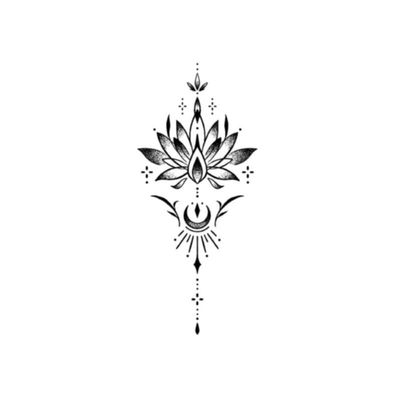 Konglian Temporary Tattoo Stickers For Women And Men Juice Plant Ink Waterproof Semi-Permanent And Long-Lasting 2 Weeks Sweat-Proof Chest And Back