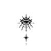 All Seeing Eye Juice Plant Ink Waterproof Semi-Permanent And Lasting 2 Weeks Temporary Tattoo Sticker Eyes Simple Style Men And Women Hands Behind Ears view 1
