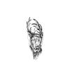 2 Pieces Of Temporary Tattoo Stickers Elk Arm Dark Female And Male Juice Vegetable Ink Waterproof Semi-Permanent And Long-Lasting For 2 Weeks Without Reflection view 1