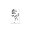 2 Pieces Of Temporary Tattoo Stickers Rose Neck For Women And Men Juice Vegetable Ink Waterproof Semi-Permanent And Long-Lasting For 2 Weeks Without Reflection view 1