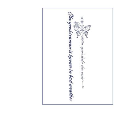 3 Letters Collarbone Arm Chest Neck Juice Plant Ink Waterproof Semi-Permanent And Long-Lasting 2 Weeks Temporary Tattoo Stickers