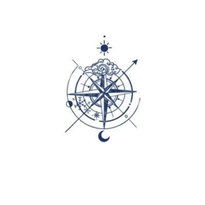2 Pieces Of Compass Temporary Tattoo Stickers For Women Juice Plant Ink Waterproof Semi-Permanent And Long-Lasting 2 Weeks Simulated Male Arm Wrist