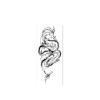 2 Pieces Of Temporary Tattoo Stickers White Dragon Upper Arm For Women And Men Juice Vegetable Ink Waterproof Semi-Permanent And Long-Lasting For 2 Weeks Non-Reflective view 1