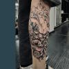 2 Temporary Tattoo Stickers Tang Lion Calf Big Picture For Women And Men Juice Vegetable Ink Waterproof Semi-Permanent And Long-Lasting For 2 Weeks Without Reflection view 3