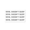 2 Sheets Of Juice Plant Ink Waterproof Semi-Permanent And Long-Lasting 2 Weeks Temporary Tattoo Stickers English Devil Does Not Sleep Non-Reflective For Women And Men view 1