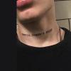 2 Sheets Of Juice Plant Ink Waterproof Semi-Permanent And Long-Lasting 2 Weeks Temporary Tattoo Stickers English Devil Does Not Sleep Non-Reflective For Women And Men view 2