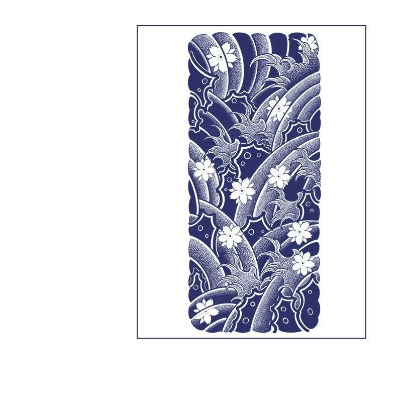 2 Pieces Of Half-Armor Half-Arm Juice Plant Ink Waterproof Semi-Permanent And Long-Lasting 2 Weeks Temporary Tattoo Stickers Non-Reflective Chest Men'S Personality