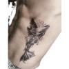 2 Pieces Of Temporary Tattoo Stickers For Whale Waist For Women And Men Juice Vegetable Ink Waterproof Semi-Permanent And Long-Lasting For 2 Weeks Non-Reflective view 2
