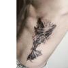 2 Pieces Of Temporary Tattoo Stickers For Whale Waist For Women And Men Juice Vegetable Ink Waterproof Semi-Permanent And Long-Lasting For 2 Weeks Non-Reflective view 3