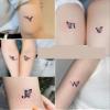 2 Letter Butterfly Temporary Tattoo Stickers In English For Female Couples Juice Plant Ink Waterproof Semi-Permanent And Lasting 2 Weeks Male view 3