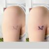 2 Letter Butterfly Temporary Tattoo Stickers In English For Female Couples Juice Plant Ink Waterproof Semi-Permanent And Lasting 2 Weeks Male view 4