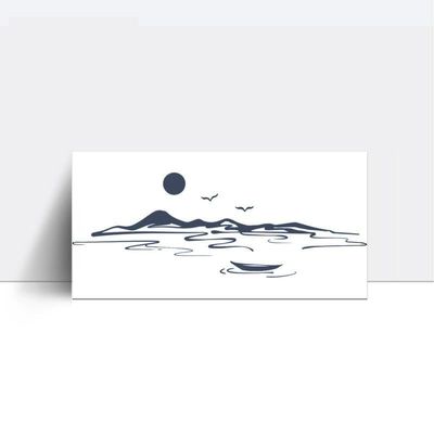 2 Pieces Of Chinese Style Mountain And Sea Wrist Juice Plant Ink Waterproof Semi-Permanent And Long-Lasting 2 Weeks Temporary Tattoo Stickers Are Wear-Resistant And Non-Reflective