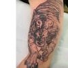 2 Temporary Tattoo Stickers For Tiger Arm For Women And Men Juice Vegetable Ink Waterproof Semi-Permanent And Long-Lasting For 2 Weeks Non-Reflective view 2