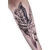 2 Temporary Tattoo Stickers Dark Skull For Women And Men Juice Plant Ink Waterproof Semi-Permanent Long-Lasting For 2 Weeks And Non-Reflective view 2