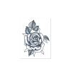 2 Temporary Tattoo Stickers With Roses On The Back Of Hands For Women And Men Juice Vegetable Ink Waterproof Semi-Permanent And Long-Lasting For 2 Weeks Non-Reflective view 1