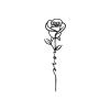 GoDdis Rose Love Simple Sexy Playful Temporary Tattoo Sticker Juice Plant Ink Waterproof Semi-Permanent And Lasting 2 Weeks For Men And Women view 1