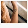 GoDdis Rose Love Simple Sexy Playful Temporary Tattoo Sticker Juice Plant Ink Waterproof Semi-Permanent And Lasting 2 Weeks For Men And Women view 3