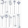 10 Temporary Tattoo Stickers For Women On Back With English Letters Juice Plant Ink Waterproof Semi-Permanent And Lasting 2 Weeks Sexy Simulation Tattoo view 1