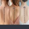10 Temporary Tattoo Stickers For Women On Back With English Letters Juice Plant Ink Waterproof Semi-Permanent And Lasting 2 Weeks Sexy Simulation Tattoo view 2