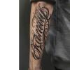 2 Pieces Of Temporary Tattoo Stickers With Glyphs On Arms For Women And Men Fruit Juice Vegetable Ink Waterproof Semi-Permanent And Long-Lasting For 2 Weeks Non-Reflective view 2
