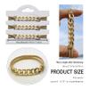 Hair Tie Bracelets for Women, Cute Ponytail Holders Soft Elastic for Blonde Curly Hair, Gold Hair Ties No Damage for Girls Khaqi view 4