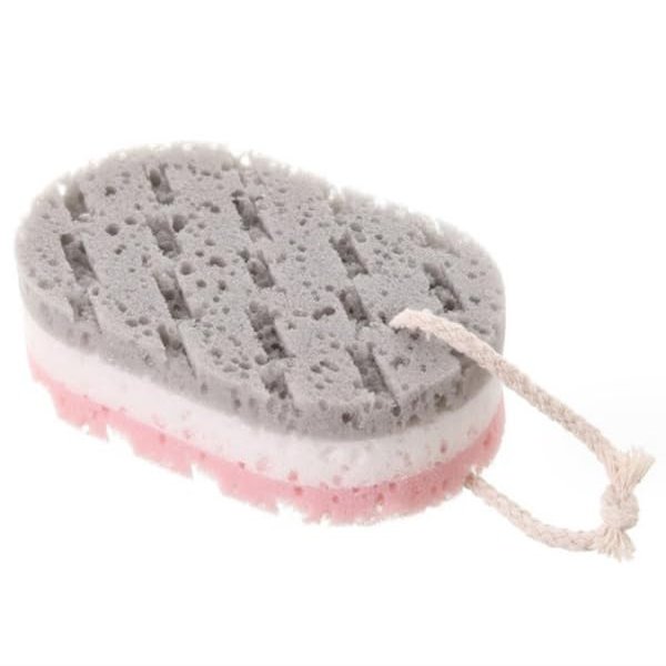 AKOAK 2 Pcs Soft Bath Sponge, Body Cleaning Scrub Sponge, Bath Products, Suitable for Men, Women, Children, Soothing Body, Exfoliating, Rich Foam
