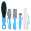 8PCS Portable Foot File Set,Dead Hard Skin Callus Remover Scraper Pedicure Rasp Tools fCallus Remover Scraper Pedicure Rasp Tools or Home or Professional Use view 2