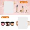 20Pcs White Makeup Cosmetic Sponge Square Make Up Facial Face Soft Sponge Cosmetic Puff Women Lady Beauty Makeup Foundation Powder Puff for All Skin Types Wet and Dry Dual Use view 3