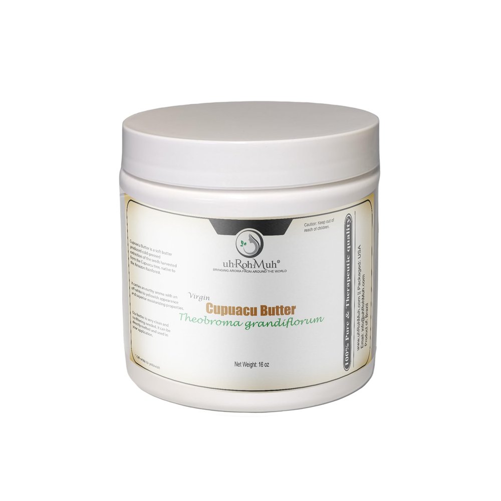 uh*Roh*Muh 100% Pure Virgin 16 Oz Cupuacu Butter from Brazil - Unrefined, Ultra-Moisturizing & Nourishing for Skin and Hair (Net wt: 0.45kg / 1 lb)