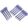 12pcs Hair Clips,Sectioning Hairpins Hair Clips for Styling Sectioning, Anti Slip No Trace Billed Hair Clips, Salon and Home Hair Cutting Clips for Hairdresser, Women, (Purple) view 2