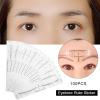 100Pcs / Set Eyebrow Ruler, Disposable Eyebrow Ruler Makeup Microblading Tattoo Stencil for Accurate Eyebrow Shaping, Eyebrow Shaping Tools view 2
