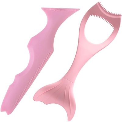 DOITOOL 2pcs Silicone Eyeliner Stencil Lipstick Makeup Tool Eyeshadow Ruler Eyeliner Aid for Precise Eye Makeup Application