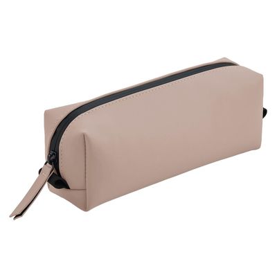 BagBase Matte PU Accessory Bag (One Size) (Nude Pink)