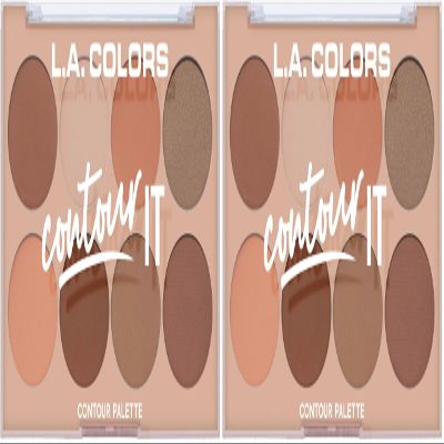 L.A. COLORS Contour It Palette, Contour It C30353C (Pack of 2)