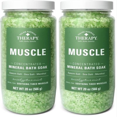 Village Naturals Therapy Aches & Pains Mineral Bath Soak 20 oz (Pack of 2)