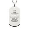 Birthday Gigi Silver Dog Tag Gifts, Gigi Always remember you are brave, Never forget that I love you, Encouraging Gigi Birthday Christmas Appropriate Gifts For Gigi view 1