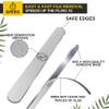 MGart Nail File 100 Grit Professional Russian Manicure Reusable Peel and Stick Nail Files, Replaceable Emery Boards, Steel Base, Manicure Tools for Salon, 50 pcs + 1 Metal Board Set view 2