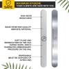 MGart Nail File 100 Grit Professional Russian Manicure Reusable Peel and Stick Nail Files, Replaceable Emery Boards, Steel Base, Manicure Tools for Salon, 50 pcs + 1 Metal Board Set view 3